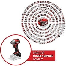 Professional Akülü Darbeli Somun Sıkma Tp-Cw 18/260-C Li Bl-Solo Power X-Change (18 V, 260 Nm Tork Seviyesi, 500 Nm Serbest Bırakma Torku, Kömürsüz, Harici Kare Uç Soketi)