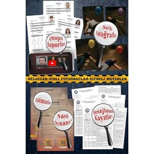 Davalar Dedektiflik Suç Çözümleme Oyunu Seri Katıil Dosyası - Gizem Bulmaca Cinayet Çözme Kutu Oyunları - Katil Bulma Dedektif Oyunu - Suçlu Kim, Cinayeti Çözebilir Misin? (Dava-7)