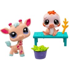 Bumblebee Littlest Pet Shop Minişler 2li Paket S2 Zürafa ve Tembel Hayvan 00586