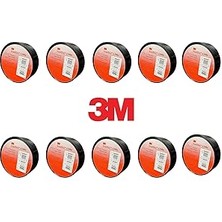 Temflex 1300E Elektrik Izolasyon Bandı Siyah – 10'lu Paket | 18 mm x 9,15 M | Pvc Kablo Bandı | 600V Dayanıklı, Esnek ve Güçlü Yapışkanlı Elektrik Bandı