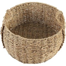 Porland Naturel Kulplu Sepet 16 cm