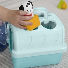 Hayvan Dostlarımın Çantası Fisher-Price Şirin Dostlar Hayvan Dostlarımın Çantası, Bebekler ve Yürüme Çağındaki Çocuklar Için Şekil Eşleştirme Oyuncağı, 8 Blok HTW93