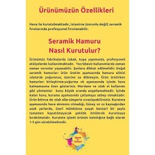 Doğal Seramik Hamuru Seramik Hamuru Başlangıç Seti 4-6'lı Boya Seti, 5li Ebeşuar, Merdane, Fırça, 1000GR Doğal Kil Beyaz