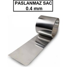 Deep Makina Paslanmaz Sac, Levha, Rulo, 301 Kalite, 0.4 mm Kalınlığında, Sıyırıcı, Plaka, Sentil, Şim' 50 x 50 x 0.4 mm