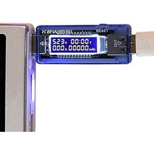 Keweisi USB Tester Akım Ölçer Voltmetre Ampermetre Kullanım Tipi ve Ölçüm Mesafesi ile Güçlü Performans
