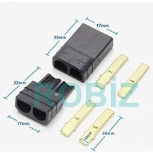 Erkek Dişi Soket Çifti Traxxas Altın Kaplama 30A Lityum Lipo Pil Batarya Akü Bağlantı Konnektörü Rc Esc Motor Drone Model Uçak Bot Quadcopter