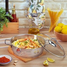 Schafer 1S2817-13001-INX05 Held Basık Çelik Tencere, Inox, 26 cm