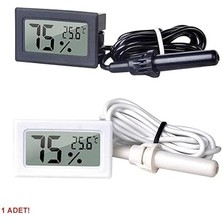 Nem Sıcaklık Ölçer Ekran Dijital Termometre Kuluçka Sera Depo Ev Oda Ofis Medikal Panel Montaj Kutu
