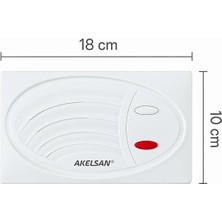 AK-501 Daire Içi Diafon Şubesi – Tek Tuşla Kapı Açma, Sesli Iletişim, Duvar Tipi, Şık Beyaz Tasarım, Apartman Konuşma Sistemleri