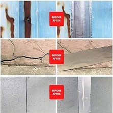 Metre x 10 cm Alüminyum Su Geçirmez Bant,sızdırmazlık Bandı, Güçlendirilmiş Çamur Bant, Havuz, Delik, Boru, Çatı, Karavanda Sızdırmazlık ve Sabitleme Için Kalın Onarım Bandı