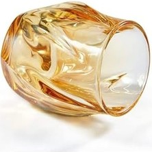 Ayko 1 Adet 250 ml Kehribar Rengi Iskandinav Tarzı Viski ve Kokteyl Bardağı