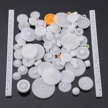 75 Parça Plastik Dişli Çark Seti (Dc Motor - Dıy - Hobi Seti)