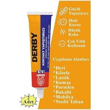 Tüp Yapıştırıcı 40GR 2 Adet Kontakt Sıvı Yapıştırıcı Deri Kösele Lastik Kumaş Porselen Mobilya Yapıştırıcı