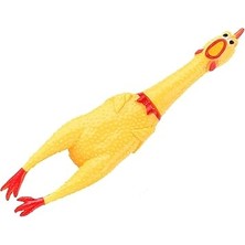 Home Çığlık Tavuk Oyuncak Sarı Kauçuk Squaking Tavuk Oyuncak Yenilik ve Dayanıklı Kauçuk Tavuk Stres Giderici Yetişkinler Çocuklar Için Komik Güvenlik Oyuncak Evcil Hayvanlar (30 Cm)