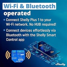 Artı 1 | Wifi ve Bluetooth Akıllı Röle Anahtarı | Ev Otomasyonu | Alexa ve Google Home ile Uyumlu | Ios Android Uygulaması | Hub Gerekmez Kablosuz Anahtar Dıy Uzaktan Kumandalı Garaj Kapısı