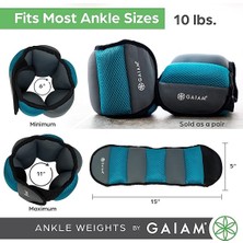 Ankle Weights Strength Training Weight Sets For Women & Men With Adjustable Straps - Walking, Running, Pilates, Yoga, Dance, Aerobics, Cardio Exercises (5lb & 10 Pound Sets)