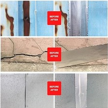 2 mt Yüksek Sıcaklık Dayanan Su Geçirmez Çatı Duvar Çatlak Onarıcı Yapışkan Bant Folyo 5 cm