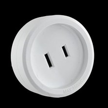Fişi – Amerikan Tip Fişe Çevirici Seyahat Adaptörü | Tip C Türkiye (Erkek) → Tip A Amerika (Dişi) | 250V – 6A | Amerika, Kanada, Japonya Uyumlu