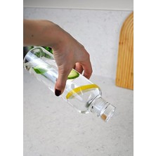 ml Sağlıklı Cam Su Şişesi Motivasyonlu Sızdırmaz Matara Suluk