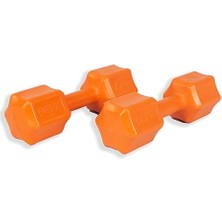 2 kg Dambıl Seti Turuncu 2 kg x 2 Toplam 4 kg Ağırlık Seti