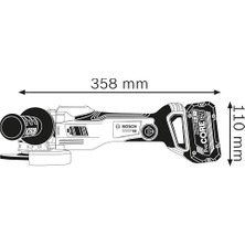Professional Gwx 18V-15 Sc Akülü Taşlama Makinesi X-Lock (18 Volt, Solo, Disk Çapı: 125 Mm, 3.400-9.800 Dev/dak)
