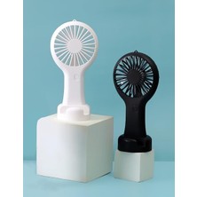 DD5002 Telefon Standlı 3 Kademeli Mini Vantilatör Portatif Soğutucu Fan El Fanı (Beyaz)