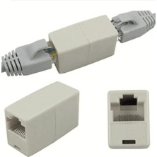 Ayko 2 Adet RJ45 Cat5 Cat6 Cat7 Cat8 Modem Ethernet Internet Kablo Uzatıcısı Dişi Dişi Birleştirici Ara Aparat (2)