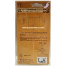 Kilit 264 Ortak Anahtarlı Tuzaklı 2'li Set (Ktbs + Ktbsm) Kilit Göbeği, Tuzaklı Silindir 2'li Set, Barel (68 Mm, Nikel)