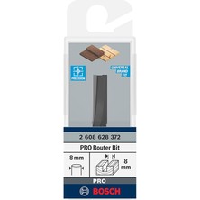 2 608 628 Aksesuarı 372 Kesici 8 Mm, D1 8 Mm, L 25,4 Mm, G 56 mm