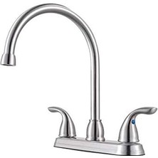 Ayko Pfirst Serisi Evye Bataryası, 2 Kulplu, Yüksek Ark, 3 Delikli, Paslanmaz Çelik Kaplama, G136200S