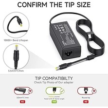 Acer Aspire 5 3 E1 E3 E5 V3 V5 E14 E15 E17 Es1 S3 R3 5250 5750 5920 5742 5253 5733 5517 5532 5349 7560 A315 Dizüstü Bilgisayar Şarj Kablosu 65W 19V 3,42A Ac Dc Adaptörü (5,5 x 1,7 Mm)