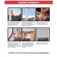 Luas Pencere Sinekliği, Tek Kanat Beyaz Tül Sineklik, Sivrisinek Ağı, Sinek Böcek Tutucu, Aparatlı Cam Sinek Teli, Kolay Montaj 75 cm