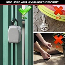 Lock Anahtar Emniyetli Braketli [büyük] [hava Koşullarına Dayanıklı] [braket] - 5414EURD - Anahtar Kasası, Gri