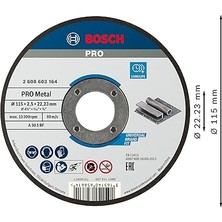 - 115 * 2, 5 mm Standard Seri Düz Metal Kesme Diski (Taş)