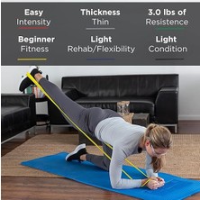 Sarı Yumuşak Egzersiz Pilates Bandı Lastiği 1.5 M Kesme