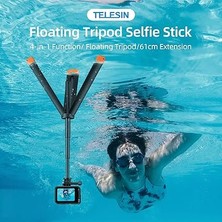 Floating Tripod Selfie Stick (Gopro HERO13/12/11/10/9, Osmo Action 3/4/5 Pro Uyumlu Su Altı Selfi Çubuğu)