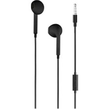 Ayko Taks Kumandalı ve Mikrofonlu 3.5 mm Girişli Kulakiçi Kulaklık Siyah 5KMM124S (2 Yıl Ttec Garantili)
