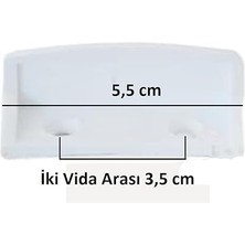 Tutamak, Beyaz 6 Adet (12 Adet Akıllı Montaj Vidası Ile Birlikte)