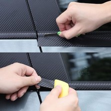 Karbon Kaplama Şerit Çıta Kaplama Folyosu (6 cm x 5 Metre)