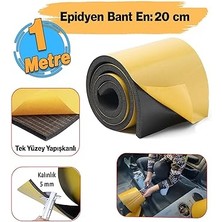Araç Ses Isı Yalıtım Izolasyon Bandı En:20 cm Kalınlık:5 mm Uzunluk 1 Metre Kauçuk Sünger