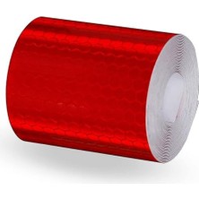 3 Metre Tüvtürk Onaylı Reflektör Fosforlu Şerit Bant Kırmızı