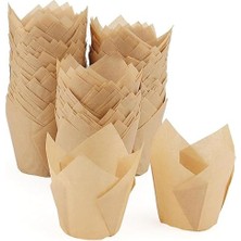 Muffin Kek Kapsülü Ince Tulip Kraft 100LÜ