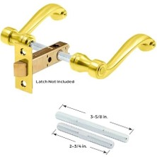 Ayko Security E 2660 Fransız Kolonyal Kapı Kolları, Ağır Döküm Tasarımı, Pirinç Kaplama Kaplama, 1/4 Inç Kullanır. Tahrik Sistemi, 1 Set