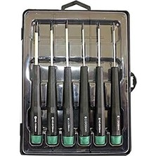 Ayko W 2262, Elektronikçi Tornavida Seti, Gri/siyah/yeşil, (6 Parça)