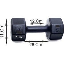 5 kg Dambıl x 2 Adet = 10 kg Siyah