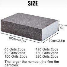 12 Adet Zımpara Süngeri,6 Farklı Zımpara Süngeri Ahşap Yıkanabilir ve Yeniden Kullanılabilir, Zımpara Kağıdı Seti Çeşitli Malzemelerin Parlatma Için Uygun