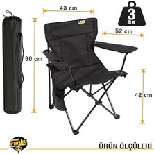 Chaırs V2 Siyah Lüks Kamp Sandalyesi