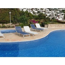 Concept Katlanır Şezlong Alüminyum Ferrari File Yırtılmaz Kumaş