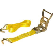 Safeset SG40 35MM 1,5 Inç Spanzet 6 mt 1000-2000DAN 8 mm Çift J Kanca 1.1 Yük Gerdirme Halatı