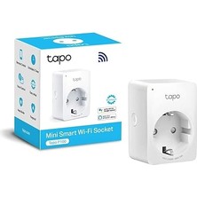 Tapo P100, Akıllı Mini Wi-Fi Soketi, Amazon Alexa ve Google Home ile Çalışır, Uzaktan Kontrol, Cihaz Paylaşımı, Hub Gerekmez, 1-Pack
